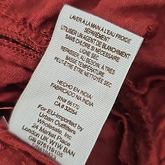 FREE PEOPLE - 1653 Beautiful Dreamer Blouse in Tuscan Red Oversized  MSRP $128 M - Picture 7 of 9